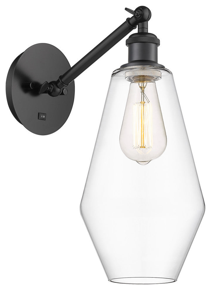 Innovations Cindyrella LED Wall Sconce 317-1W-BK-G652-7-LED, Matte Black