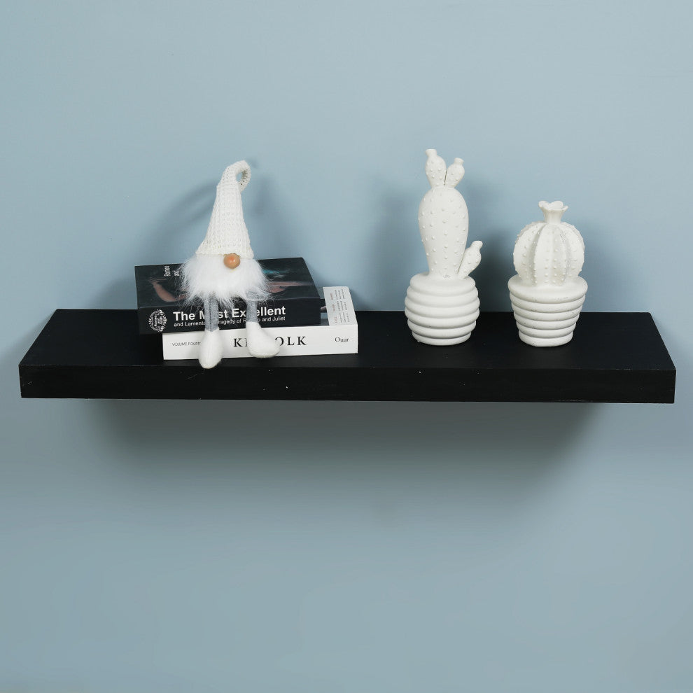 Mission Floating Shelf, Black, 48"