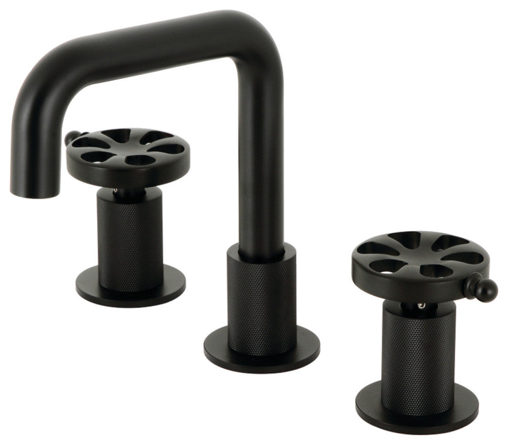 Kingston Brass KS1410RX Widespread Bathroom Faucet, Push Pop-Up