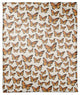 Watercolor Butterfly Flock 50x60 Coral Fleece Blanket