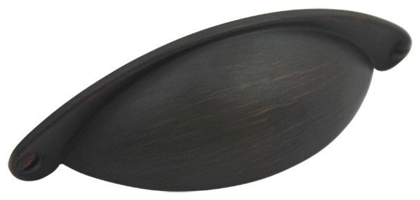 Cabinet Cup Pull, Oil Rubbed Bronze, Set of 10