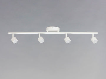 Taylor 4-Light Fixed Rail Track Light, White