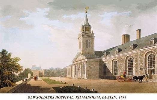 Old Soldiers Hospital, Kilmainham, Dublin, 1794- Canvas Poster 20" x 30"