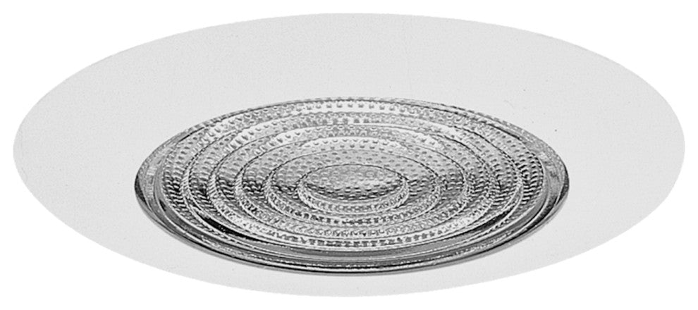 6" White Recessed ABS Lexan Shower Trim with Glass Fresnel Lens (17572)