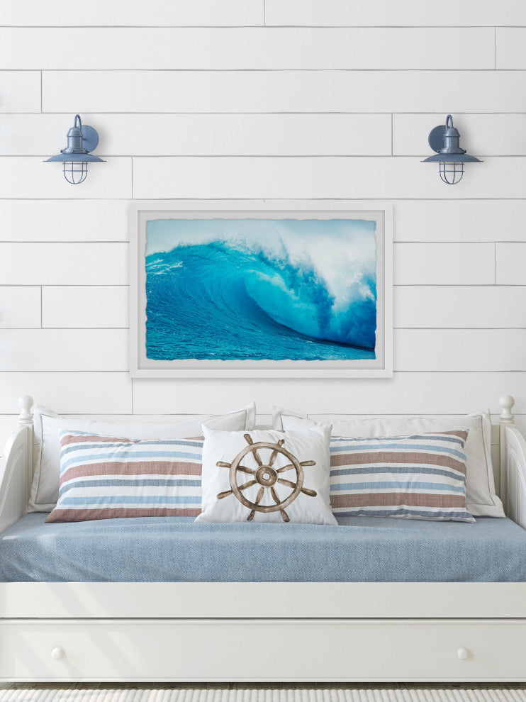 "Go With the Flow" Framed Painting Print, 12x8