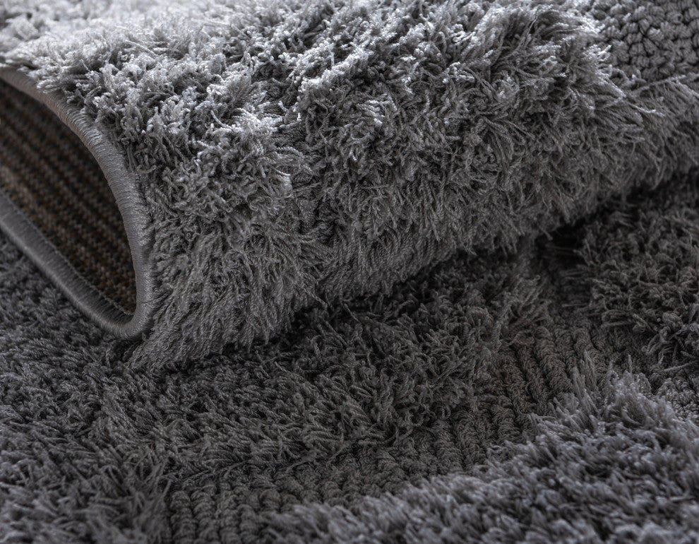 Unique Loom Gray Traditional Trellis Shag 4'' 0 x 6'' 0 Area Rug