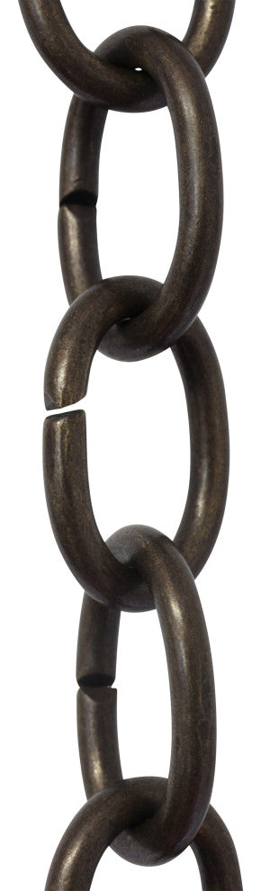 Brass Small Loop Chandelier Chain, 3', Bronze, U23