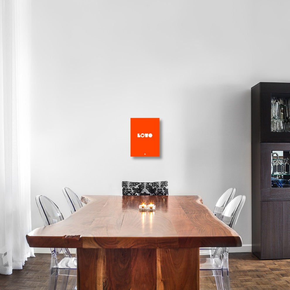 "LOVE Orange" Poster Fine Art Print