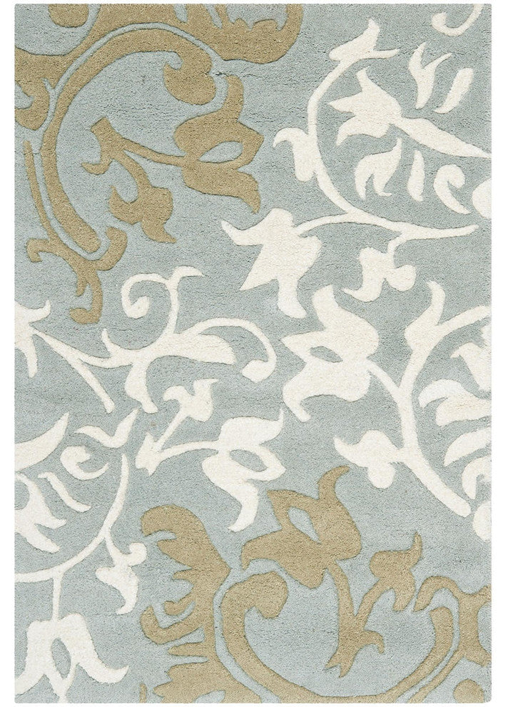 Safavieh Soho Soh760B Floral Rug, Blue/Multi, 6'0"x6'0" Round