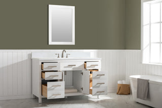 Valentino Single Vanity, White, 54"