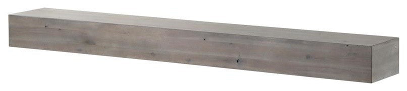Acacia 48" Shelf Or Mantel With Weathered Gray Finish And Natural Distressing