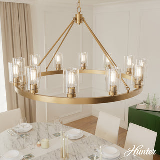 Hartland Alturas Gold With Seeded Glass 12 Light Chandelier Ceiling