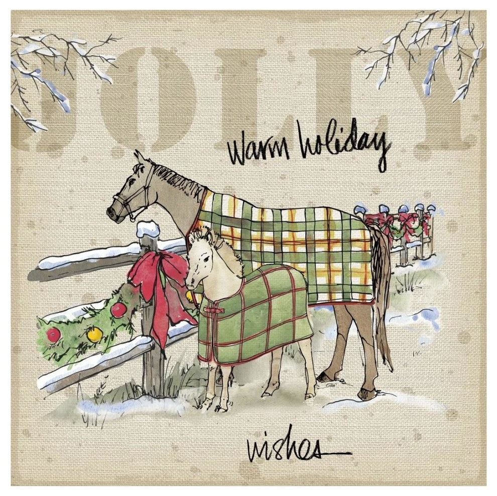 "Country Christmas II" Digital Paper Print by Anne Tavoletti, 26"x26"