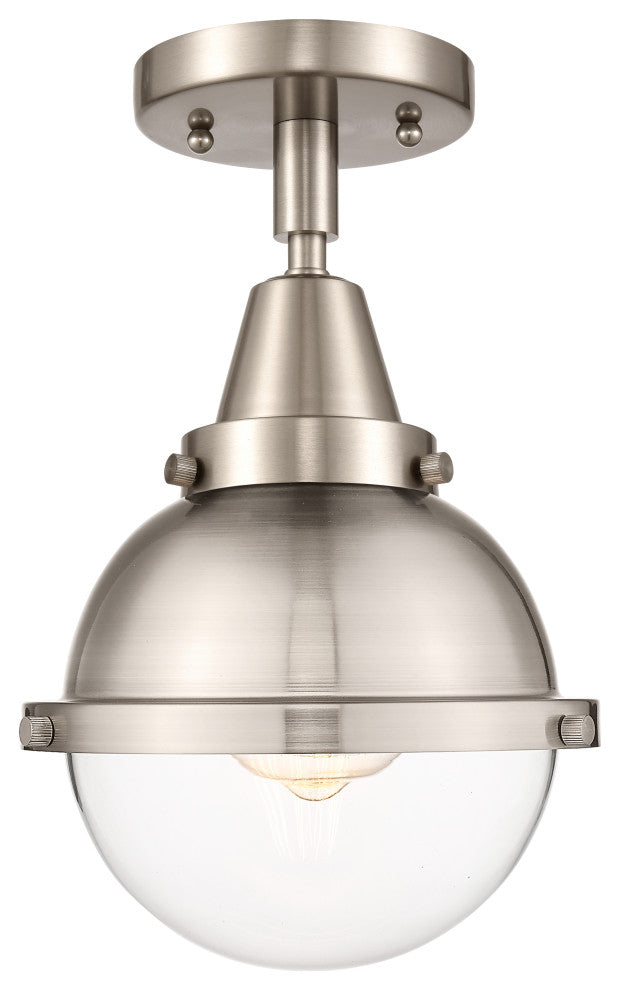 Innovations 447-1C-SN-HFS-62-SN Hampden 1 Light Flush Mount Brushed Satin Nickel