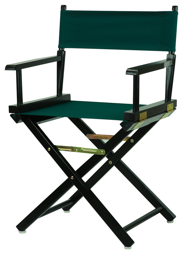 018" Director's Chair Black Frame-Hunter Green Canvas