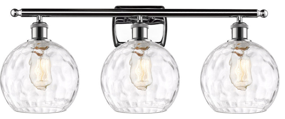 Innovations 516-3W-PC-G1215-8-LED 3 Light Bath Vanity Light, Polished Chrome