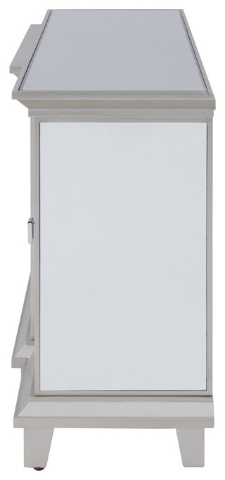 Edensor Mirrored Electric Fireplace Media Console