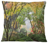 Maple Tree Canopy by Bridge Photography Throw Pillow, 18"x18"