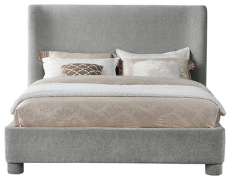 Penny Bed, Gray, Full, Chenille Fabric