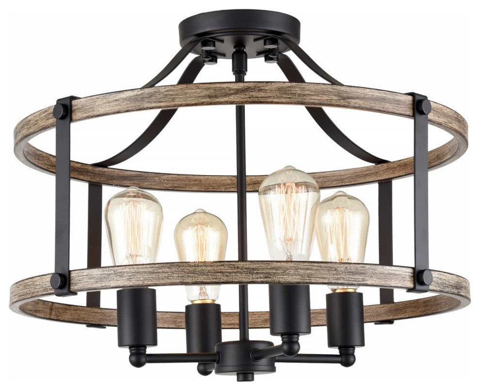Farmhouse Ceiling Light Fixtures Ceiling Semi Flush Mount Chandelier