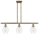 Innovations 516-3I-BB-G652-6 3-Light Island Light, Brushed Brass