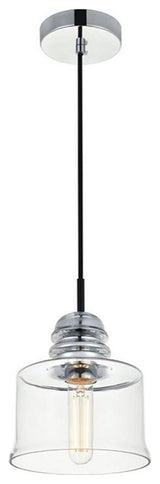 Living District Wiley 4-Light Transitional Metal Flush Mount in Chrome