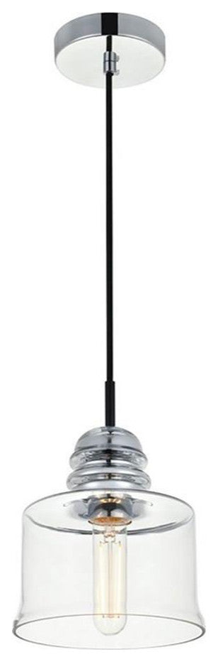 Living District Wiley 4-Light Transitional Metal Flush Mount in Chrome