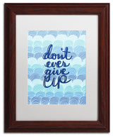 Elizabeth Caldwell 'Don't Give Up Waves' Art, Wood Frame, White Mat, 11x14