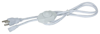 ACCESS LIGHTING 795SPC-WHT 64" Power Cord with Plug and In-Line Dimmer
