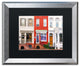 CATeyes 'Georgetown Shops DC' Matted Framed Art, Silver Frame, Black Mat, 20x16