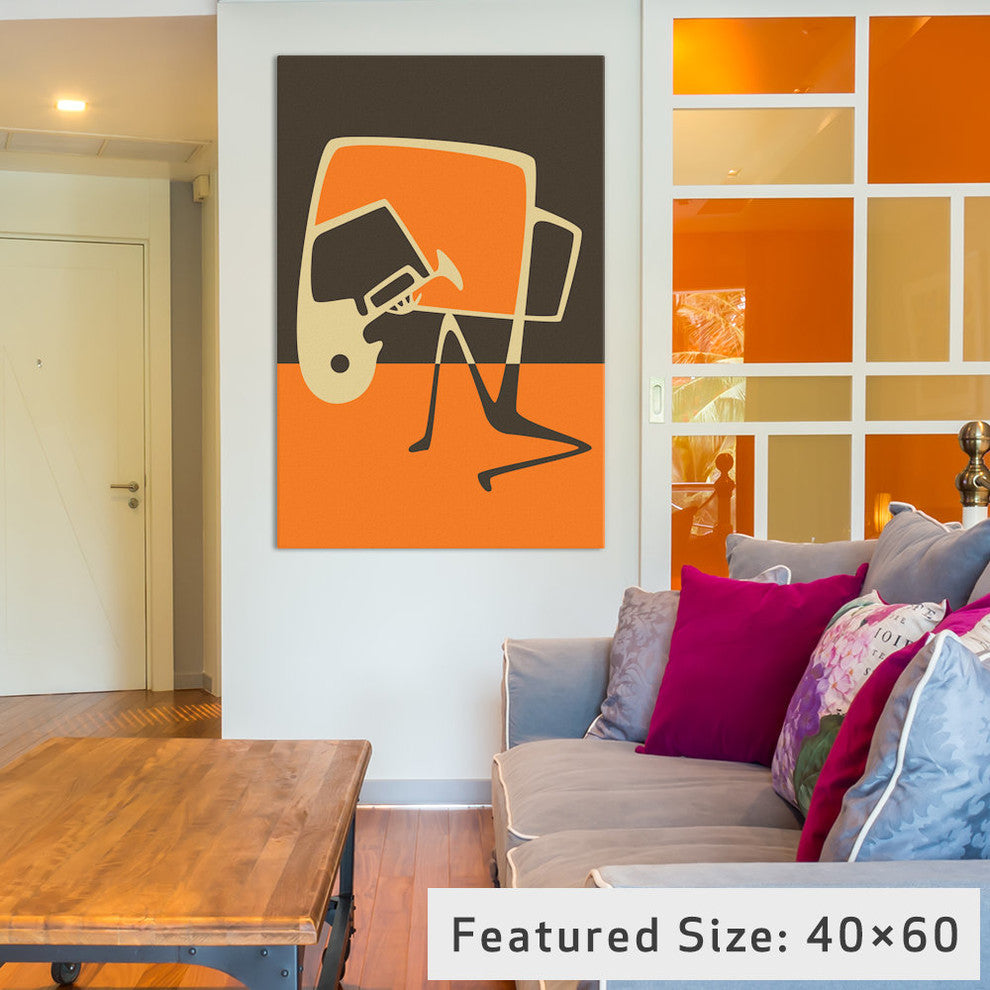 "Blues' Horn" by Jazzberry Blue, 40x26x1.5