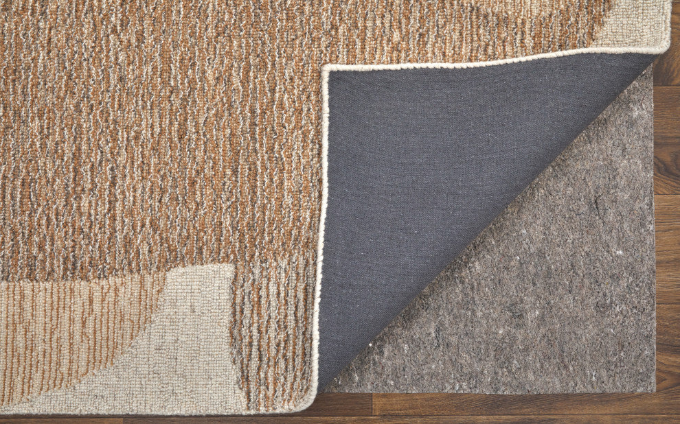 Middleton Modern Watercolor, Brown/Tan/Ivory, 5'x8' Area Rug