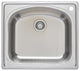 Wells Sinkware D-shaped Topmount Sink Pack, 8 Inches Deep, Hole on the Right, Si