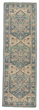 Jaipur Living Elyas Knotted Medallion Blue/Ivory Area Rug, 2'6"x8'