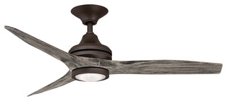 Fanimation Spitfire Ceiling 48" Fan Matte Greige/Weathered Wood Blades/LED Light