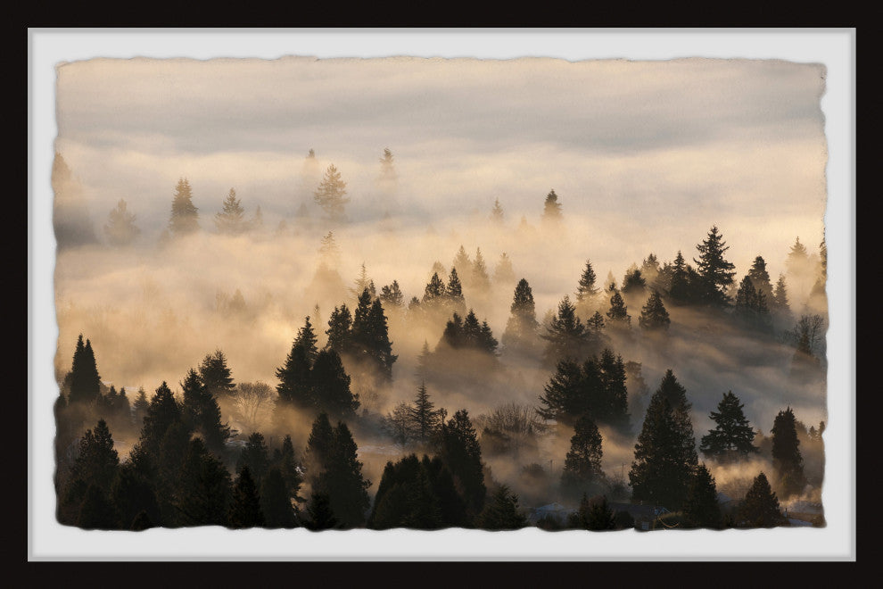 "Find Me in the Forest" Framed Painting Print, 12x8