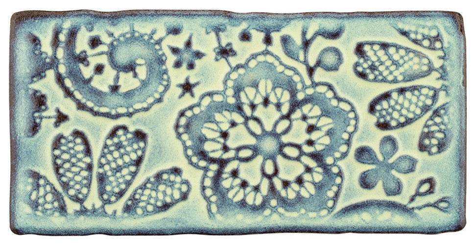 Antic Feelings Ceramic Wall Tile, Aqua Marina, Sample