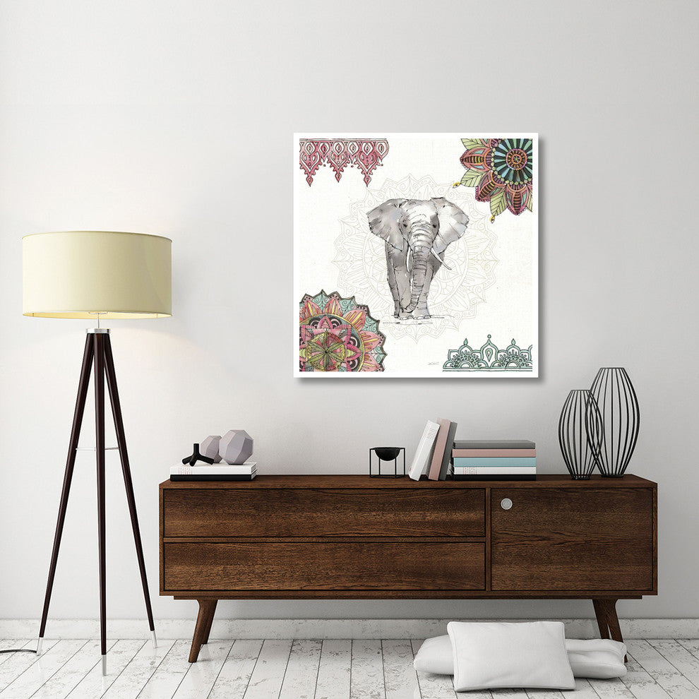 "Mandala Morning IV" Digital Paper Print by Anne Tavoletti, 42"x42"