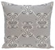 On The Line Geometric Print Pillow, Rain Cloud, 26"x26"