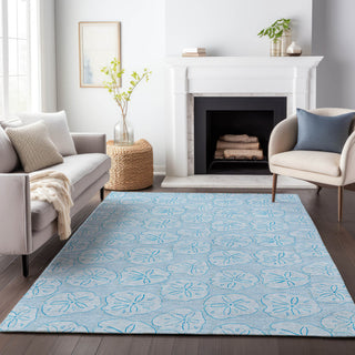 Addison Premium Washable Mayfield AMF189 Blue 5' x 7'6" Rug