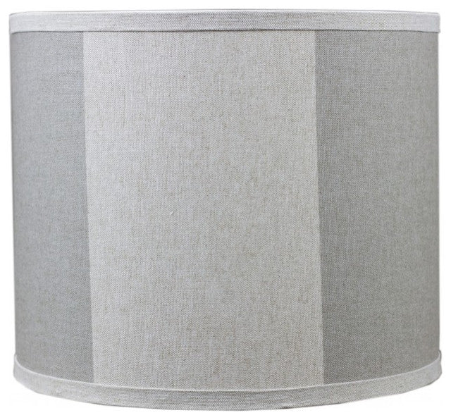 Rustic Gray and Taupe Wide Stripe Table Lamp