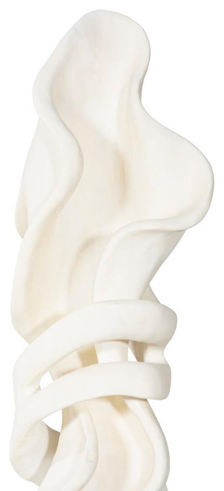 Cast Dancing Sculpture, Pirouette, Faux Bleached