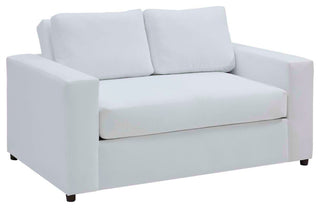 Avendale Velvet Loveseat, Dove White