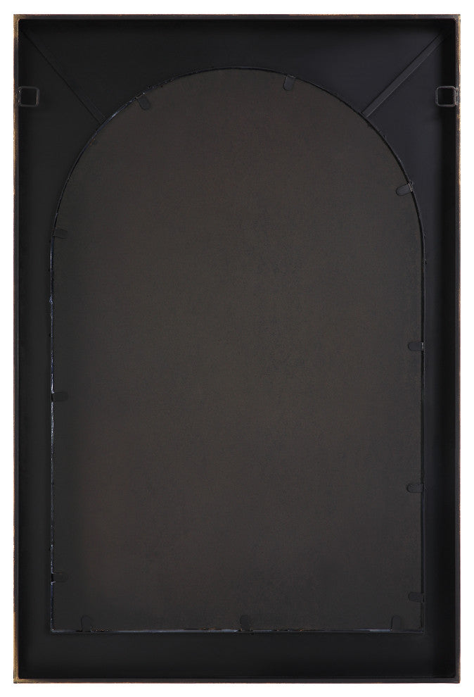 Uttermost 09916 Crisanta Gloss White Arch Mirror
