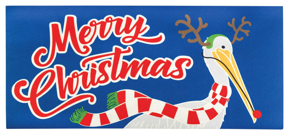 Doormat Insert, Red Nose Pelican