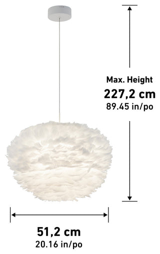 Artika Plume Modern Feathers Pendant Light Fixture