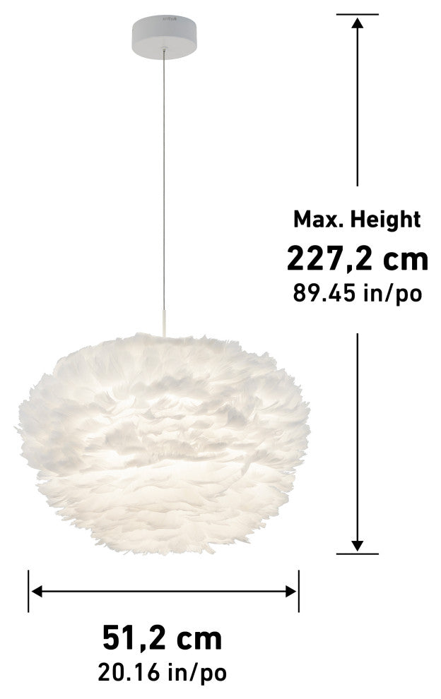Artika Plume Modern Feathers Pendant Light Fixture