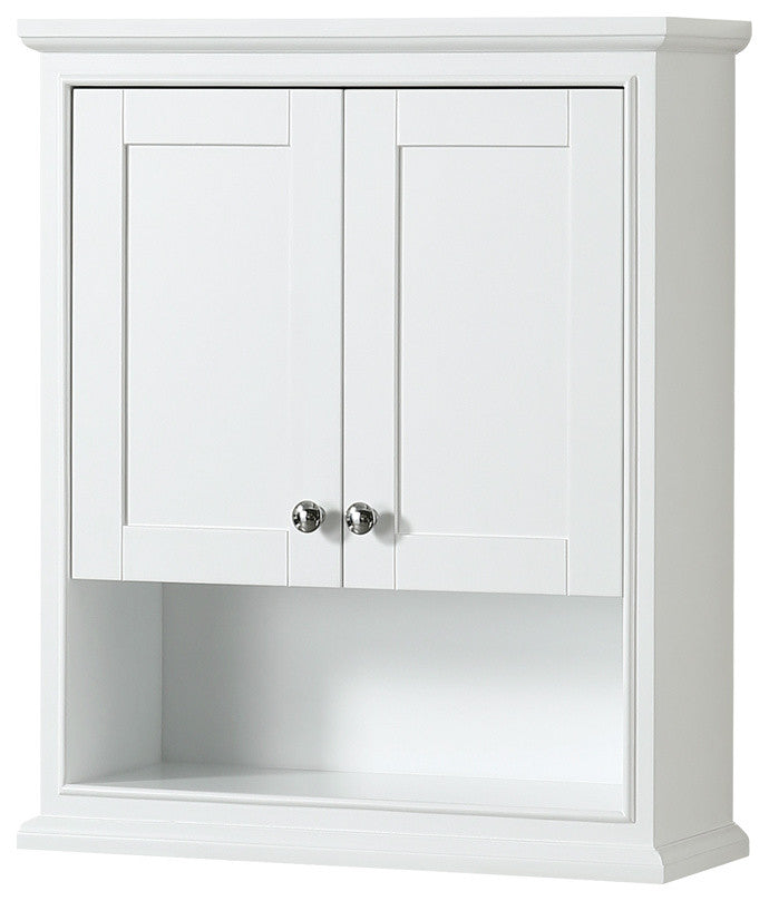 Deborah Over-the-Toilet Wall-Mounted Storage Cabinet in White