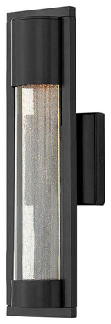 Hinkley Mist Medium Wall Mount Lantern, Satin Black