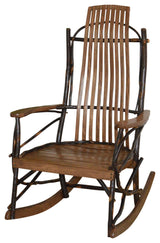 Hickory 9- Slat Rocker, Walnut Finish